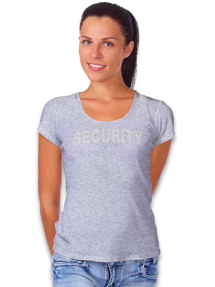 security-damen-t-shirt grau-meliert 2