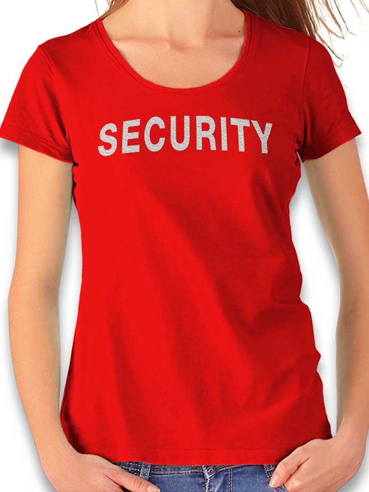 security-damen-t-shirt rot 1