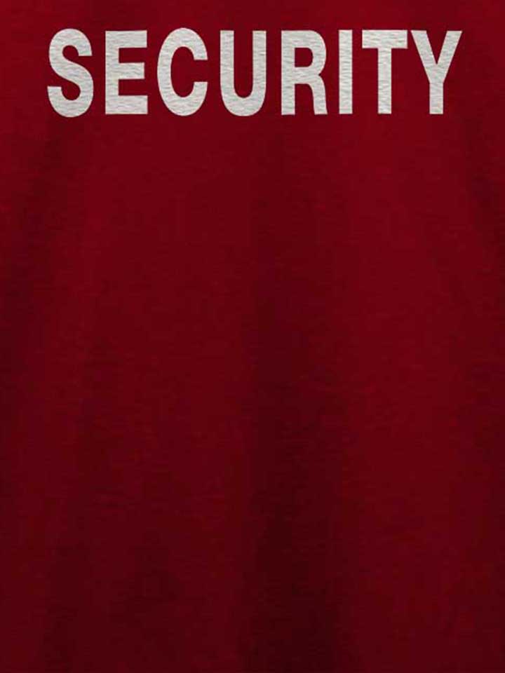 security-t-shirt bordeaux 4