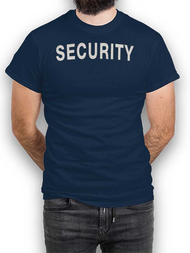 Security T-Shirt dunkelblau L