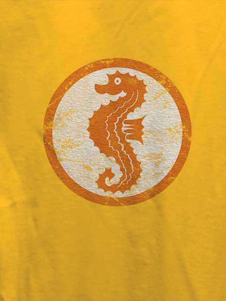 seepferdchen-logo-vintage-damen-t-shirt gelb 4