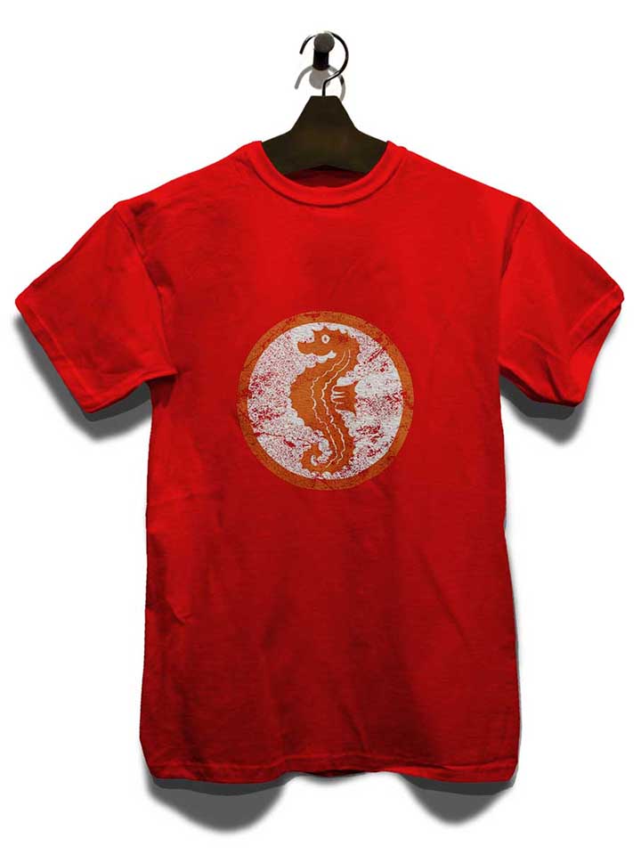 seepferdchen-logo-vintage-t-shirt rot 3