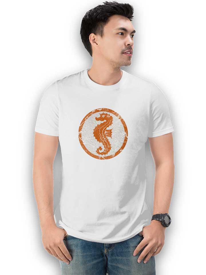 seepferdchen-logo-vintage-t-shirt weiss 2