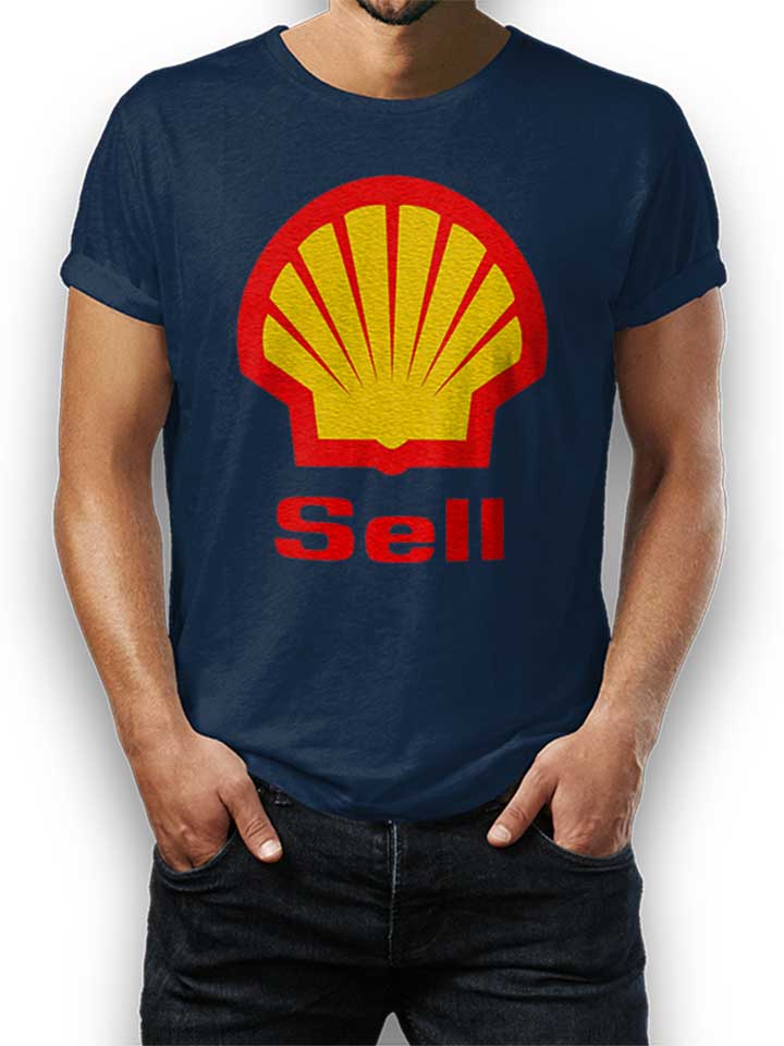Sell Logo T-Shirt bleu-marine L