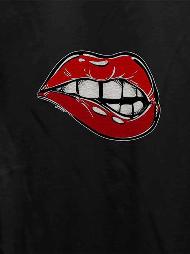 sexy-lips-damen-t-shirt schwarz 4