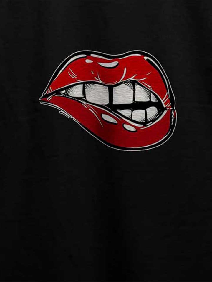 sexy-lips-t-shirt schwarz 4