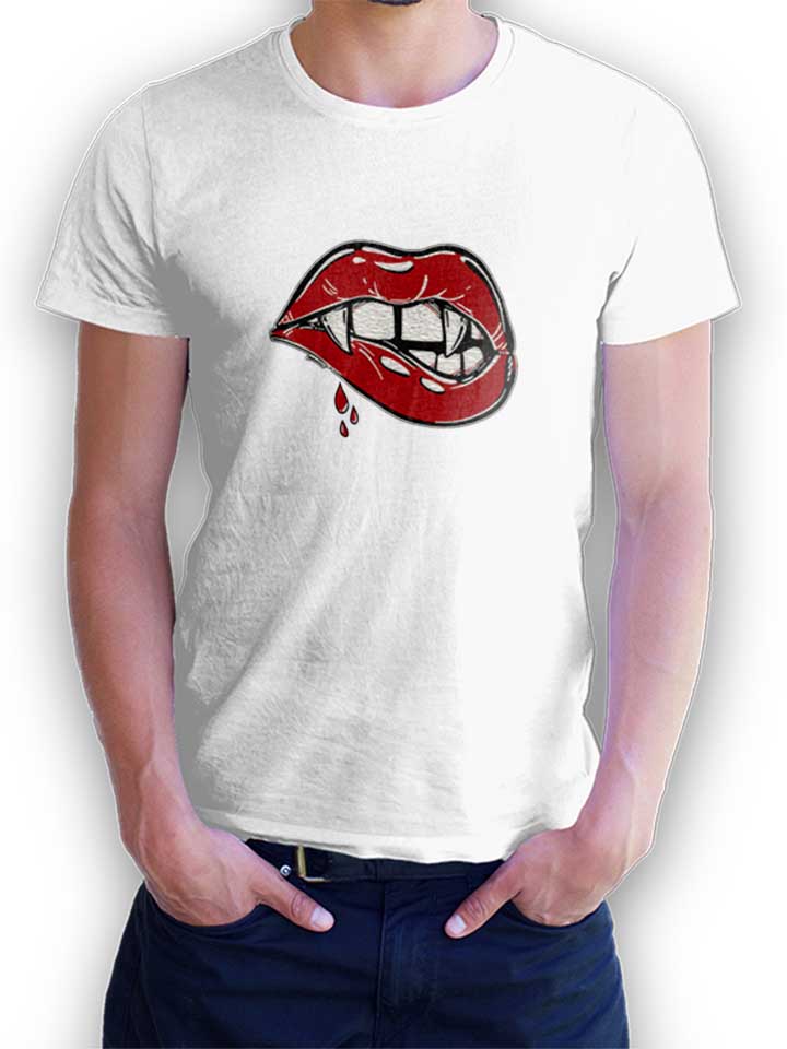 sexy-vampire-lips-t-shirt weiss 1