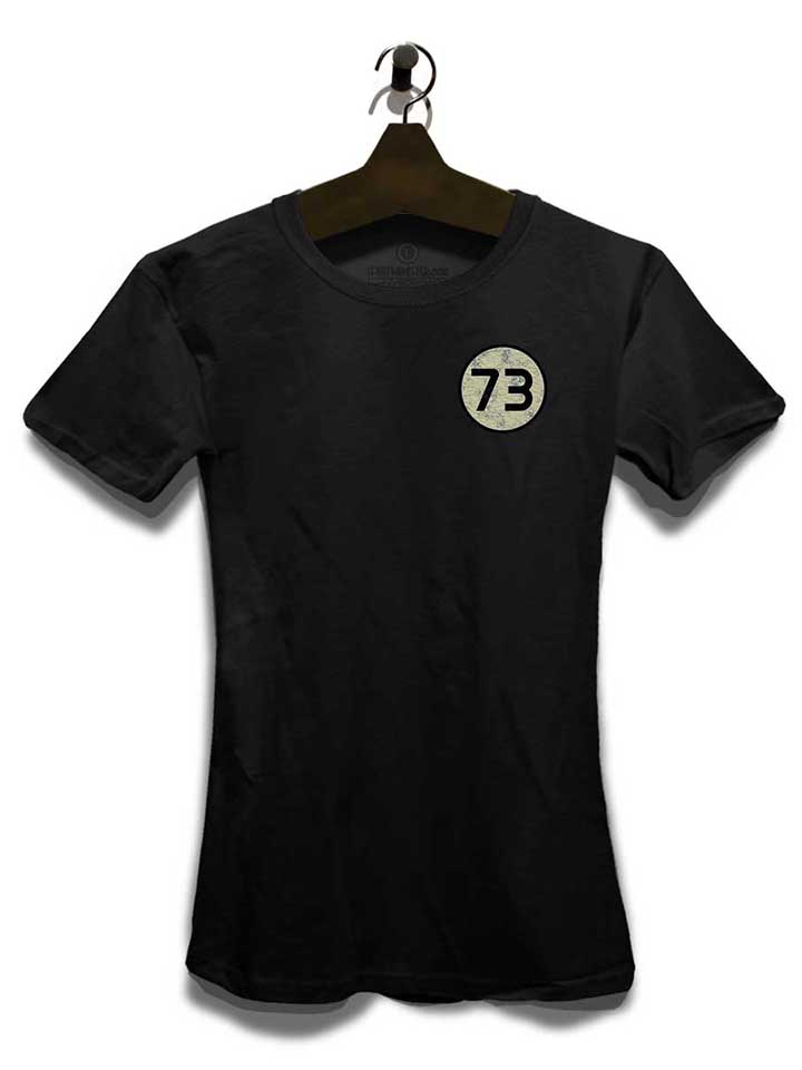 sheldon-73-logo-vintage-chest-print-damen-t-shirt schwarz 3