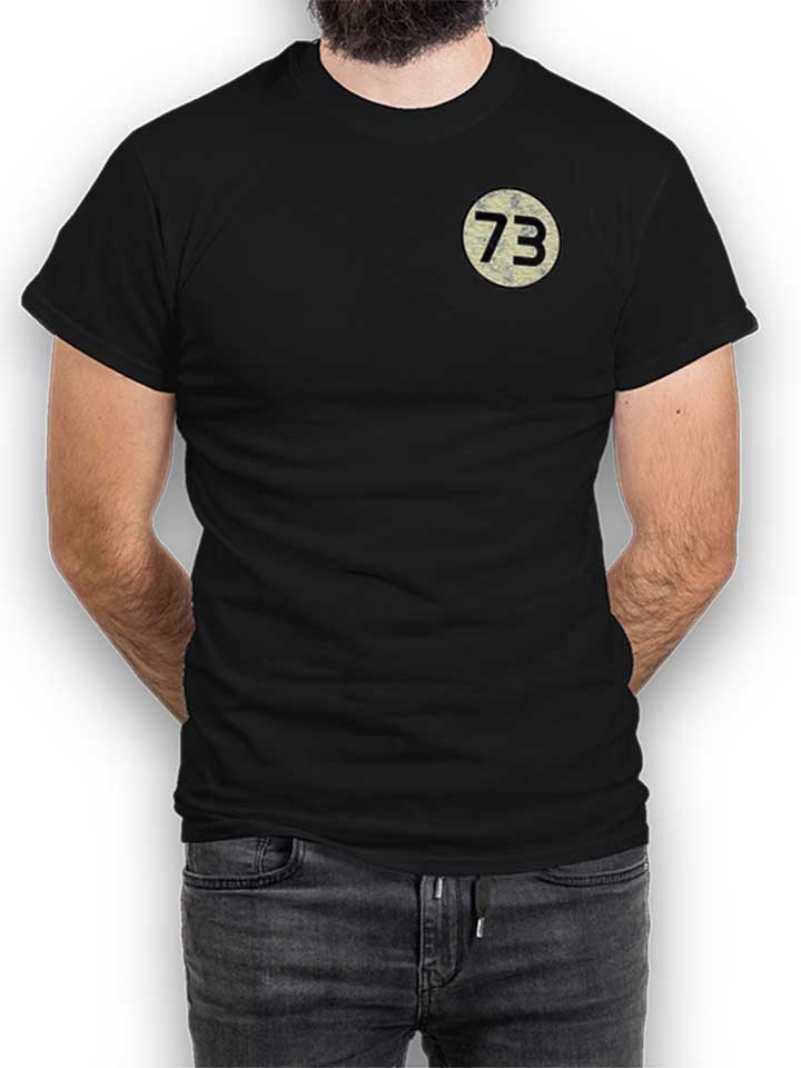 Sheldon 73 Logo Vintage Chest Print T-Shirt schwarz L