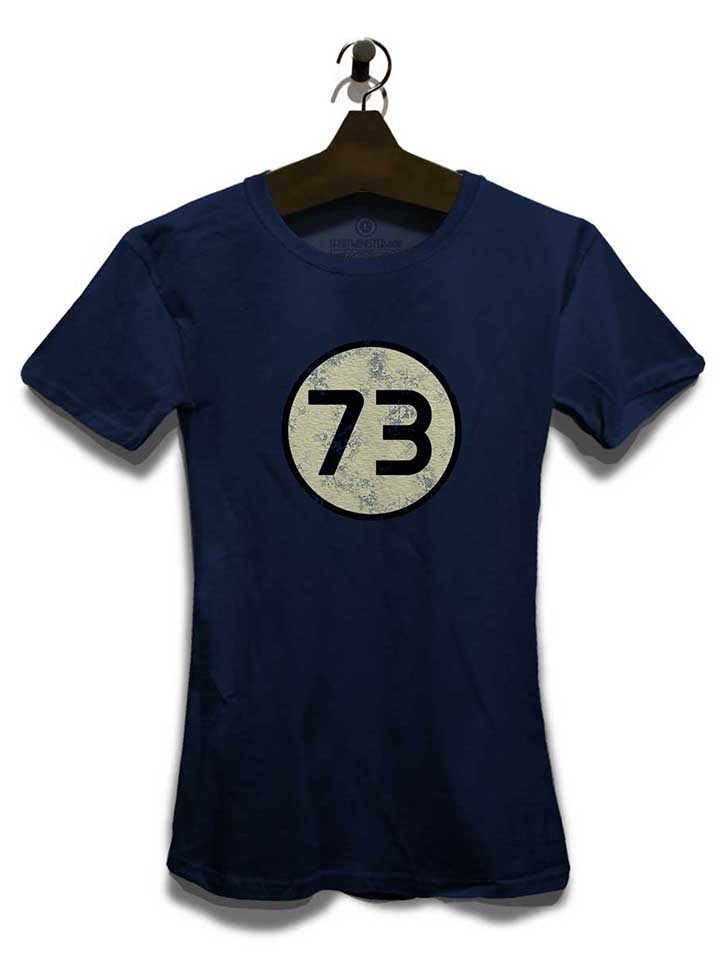 sheldon-73-logo-vintage-damen-t-shirt dunkelblau 3