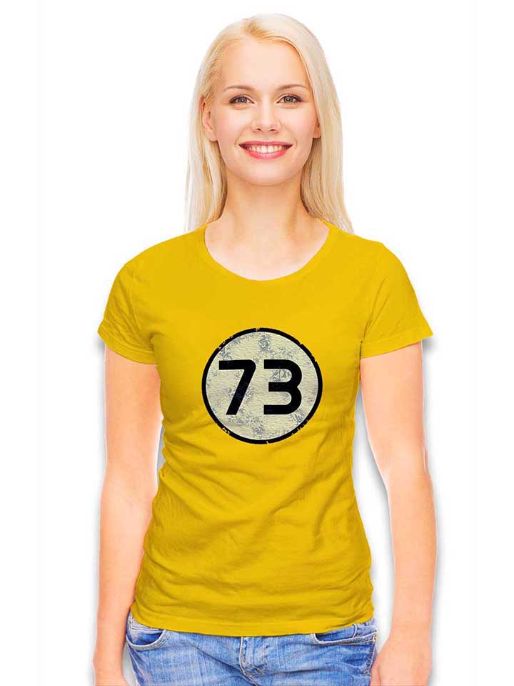 sheldon-73-logo-vintage-damen-t-shirt gelb 2