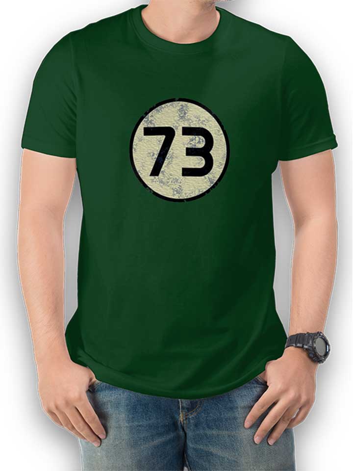 Sheldon 73 Logo Vintage T-Shirt dunkelgruen L