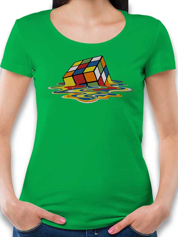 Sheldons Cube Womens T-Shirt green L