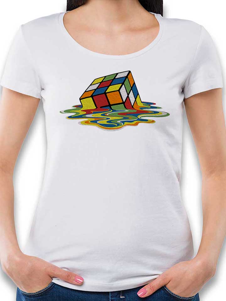 Sheldons Cube Damen T-Shirt weiss L