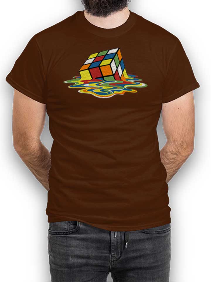 Sheldons Cube T-Shirt brown L