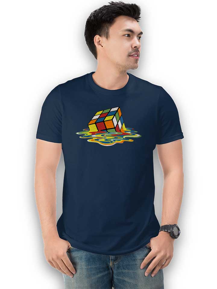 sheldons-cube-t-shirt dunkelblau 2