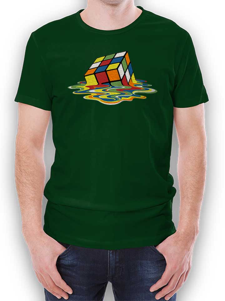 Sheldons Cube T-Shirt verde-scuro L