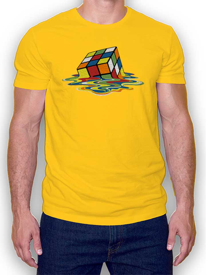 Sheldons Cube T-Shirt gelb L