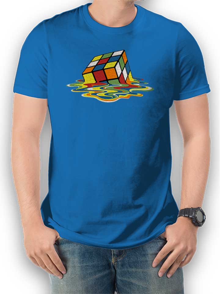 Sheldons Cube T-Shirt royal-blue L