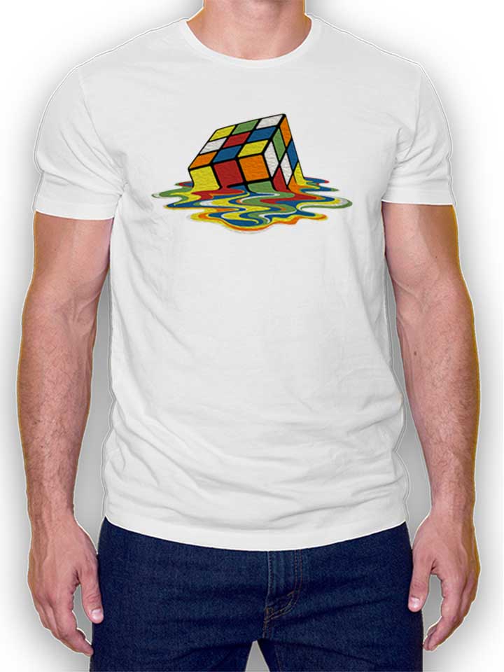 Sheldons Cube T-Shirt weiss L
