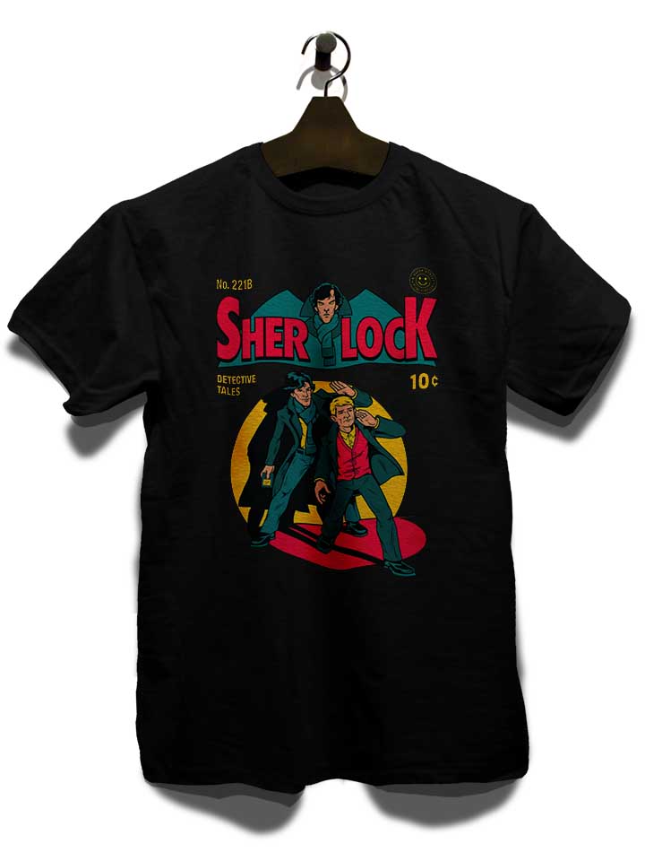 sherlock-comic-t-shirt schwarz 3
