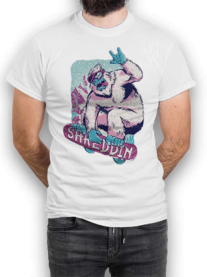 shreddin-yeti-t-shirt weiss 1