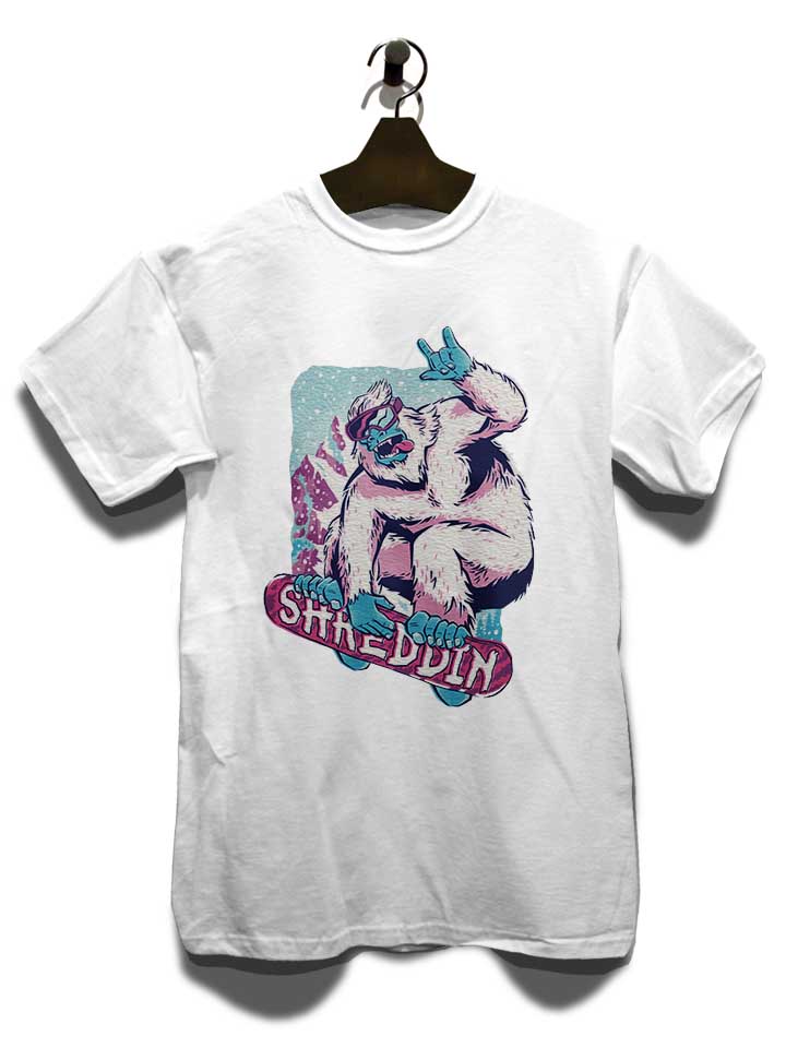 shreddin-yeti-t-shirt weiss 3