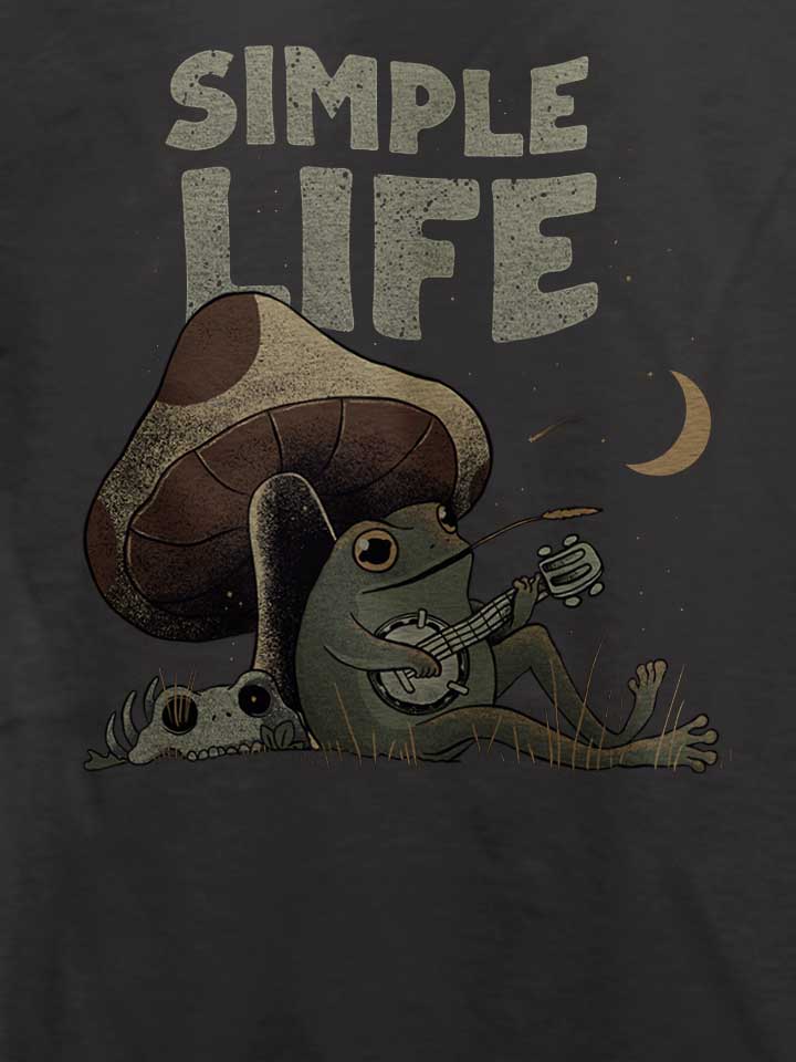 simple-life-frog-t-shirt dunkelgrau 4
