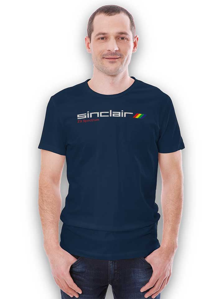 sinclair-zx-spectrum-t-shirt dunkelblau 2