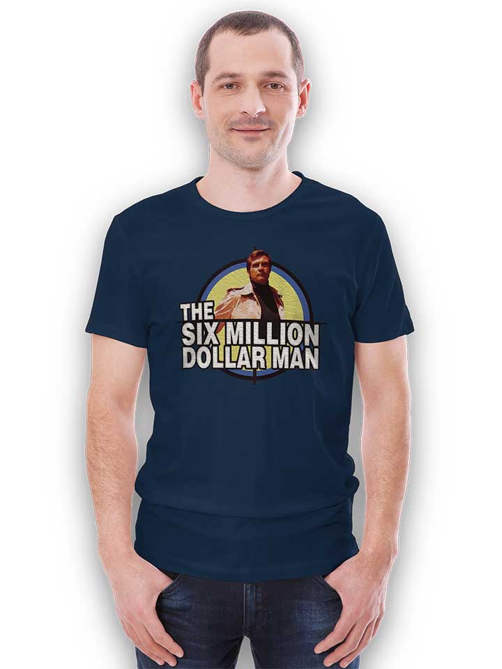 six-million-dollar-man-t-shirt dunkelblau 2