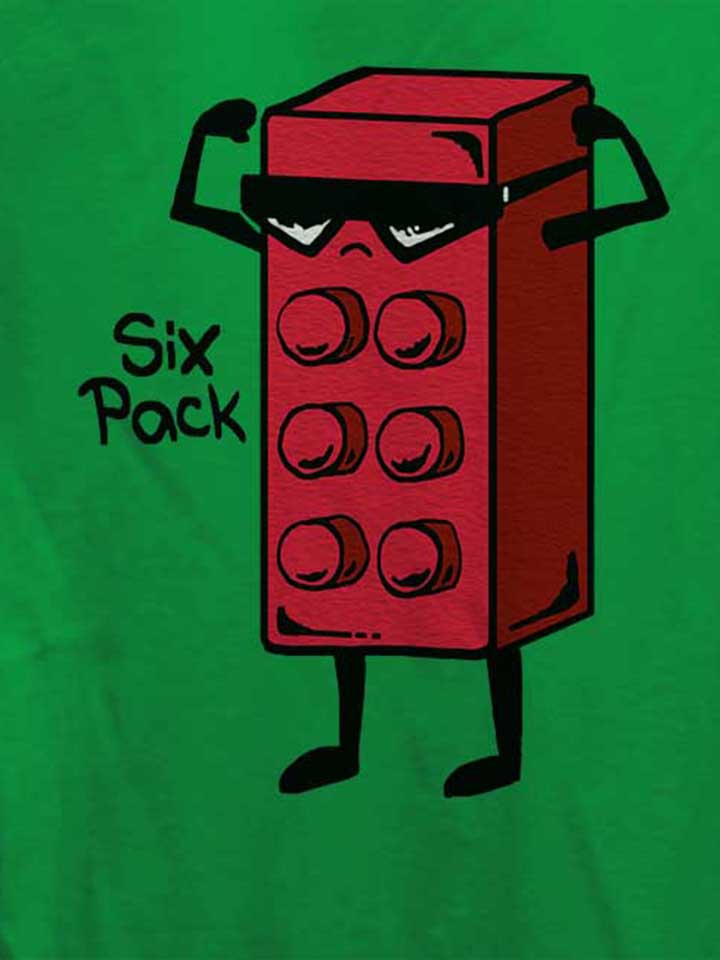 six-pack-brick-damen-t-shirt gruen 4