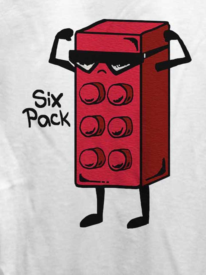 six-pack-brick-damen-t-shirt weiss 4