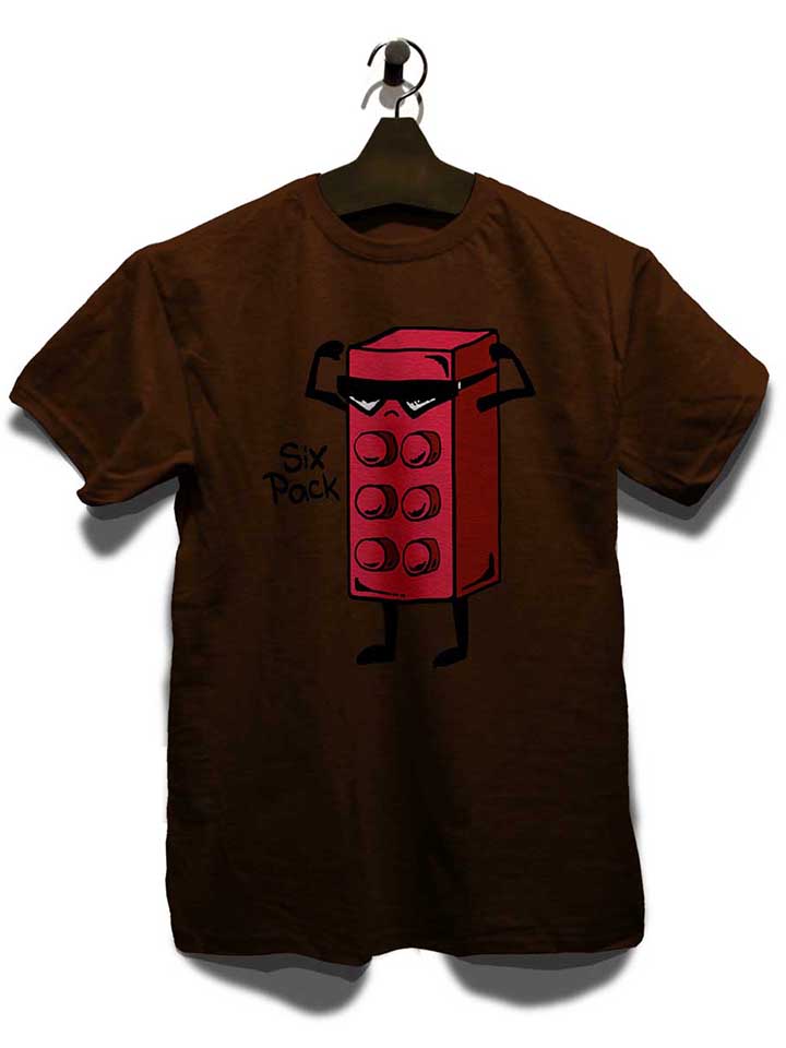 six-pack-brick-t-shirt braun 3
