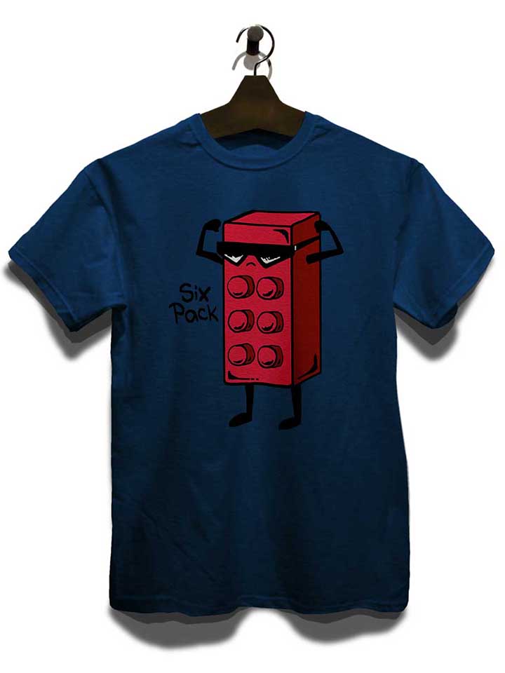 six-pack-brick-t-shirt dunkelblau 3