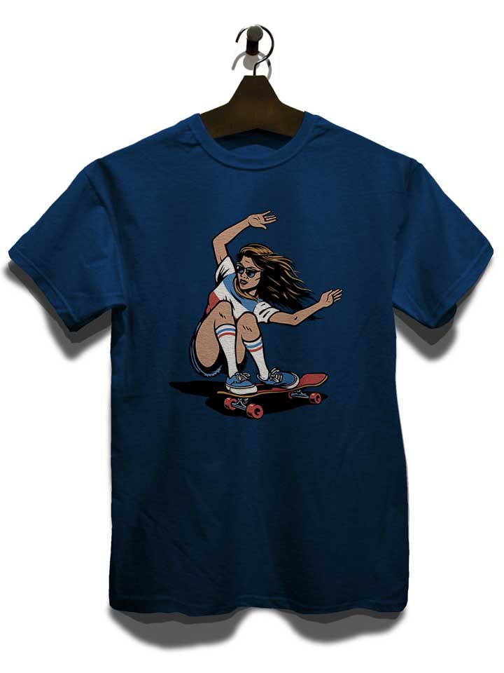skate-girl-t-shirt dunkelblau 3