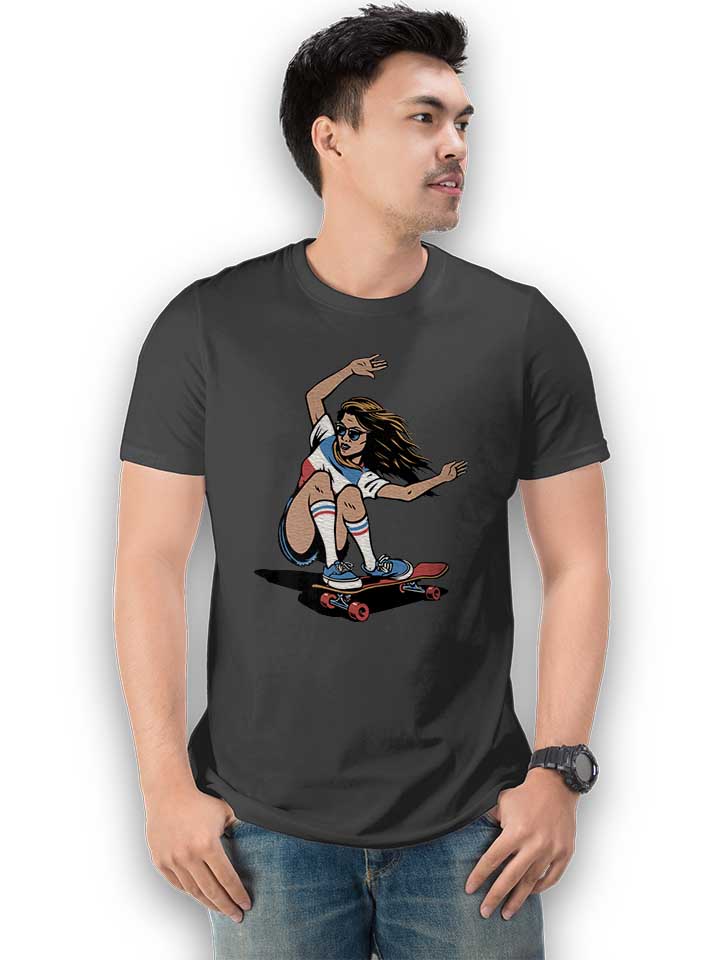 skate-girl-t-shirt dunkelgrau 2