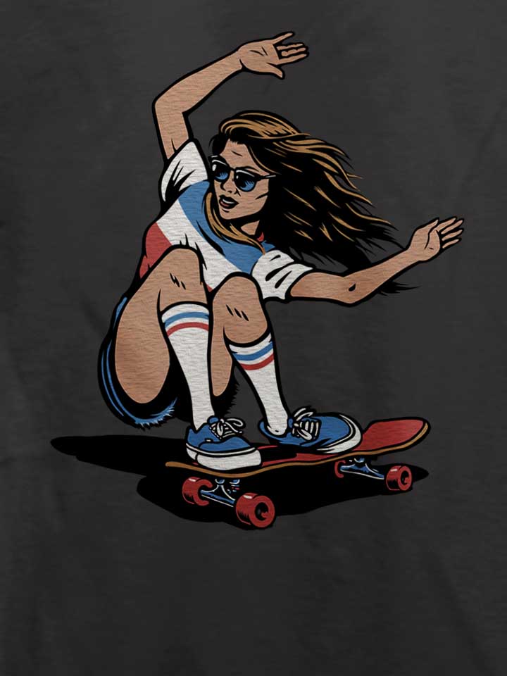skate-girl-t-shirt dunkelgrau 4