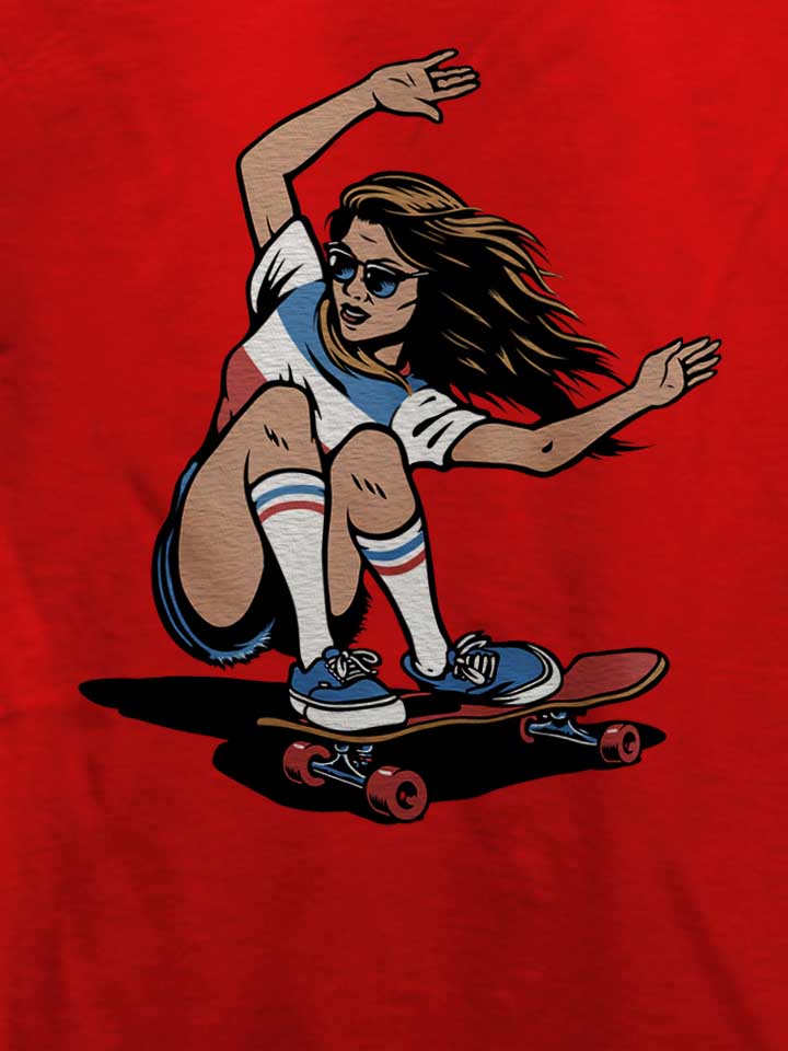 skate-girl-t-shirt rot 4