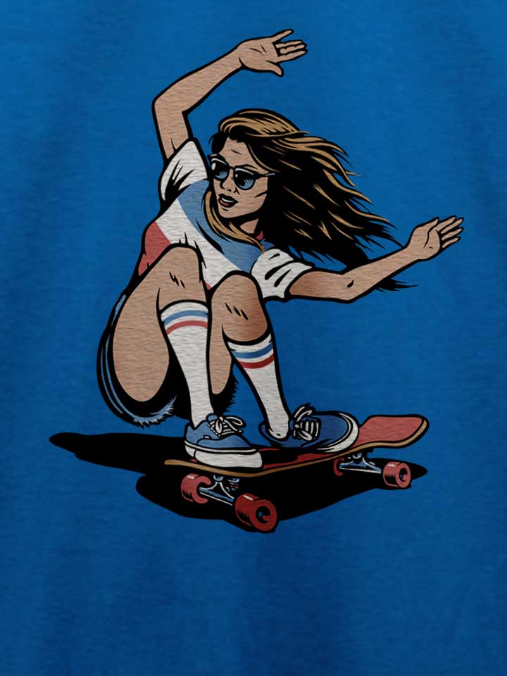 skate-girl-t-shirt royal 4