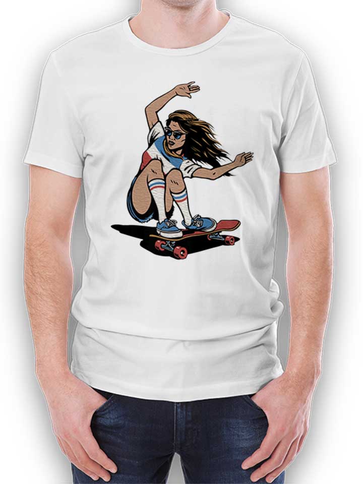 skate-girl-t-shirt weiss 1