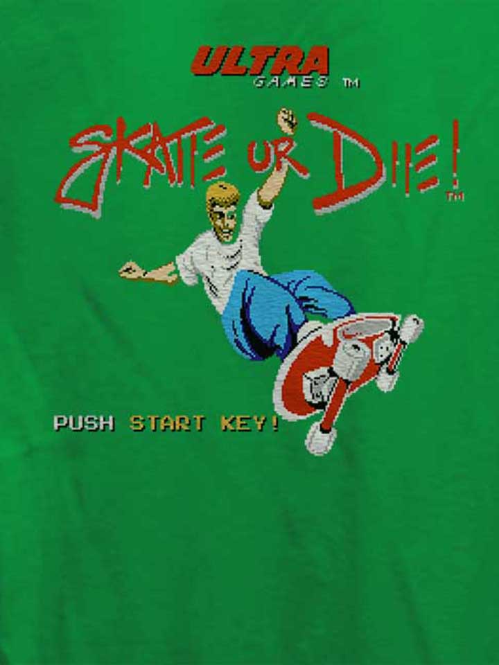 skate-or-die-damen-t-shirt gruen 4