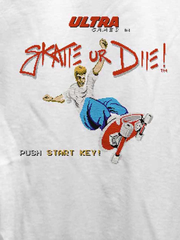 skate-or-die-damen-t-shirt weiss 4