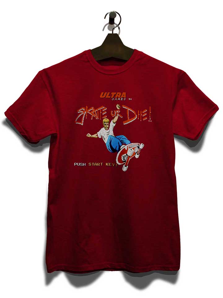 skate-or-die-t-shirt bordeaux 3