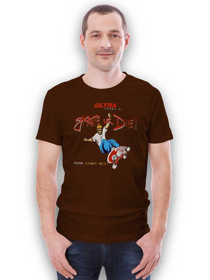 skate-or-die-t-shirt braun 2