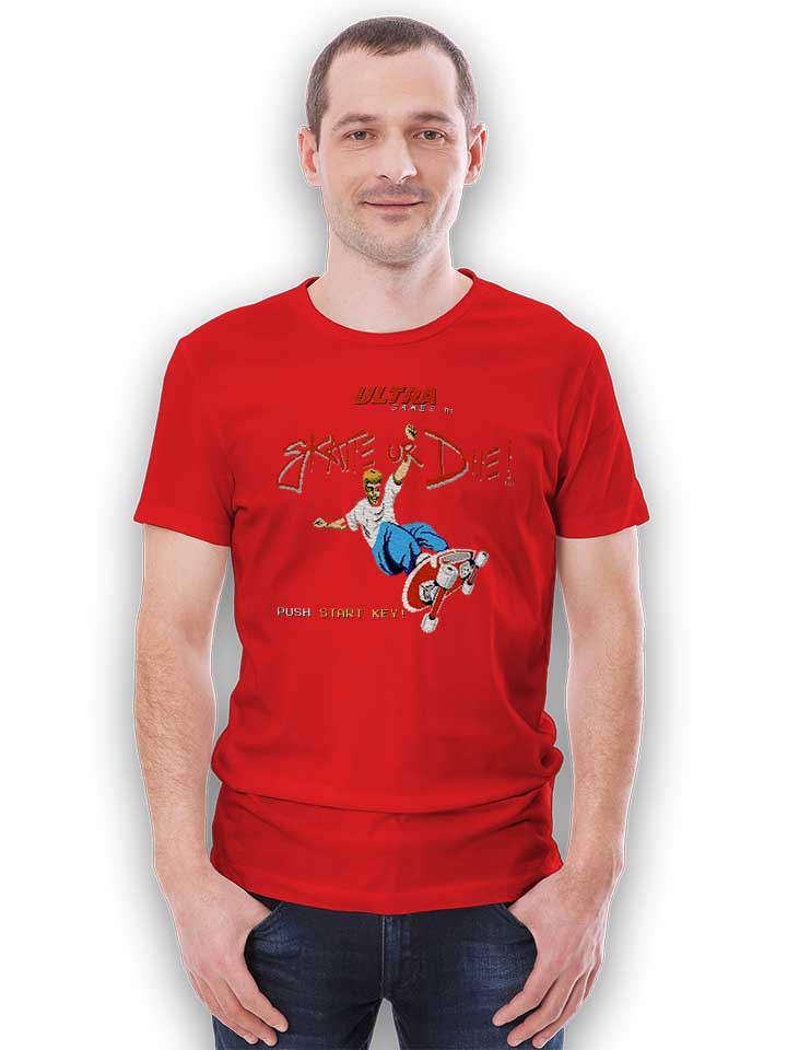 skate-or-die-t-shirt rot 2