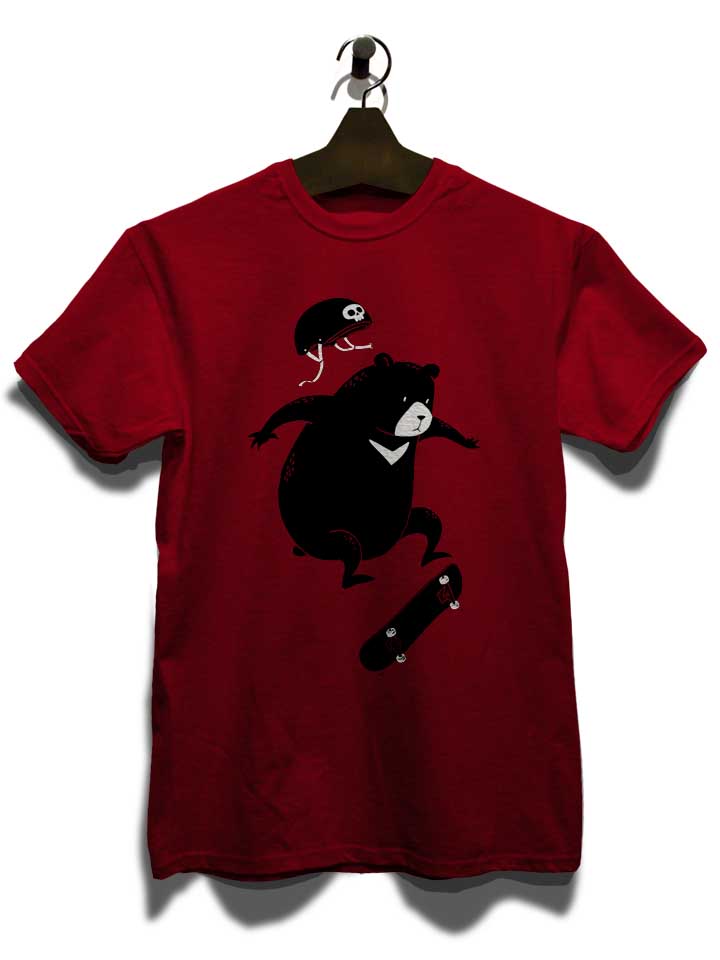 skateboard-bear-t-shirt bordeaux 3