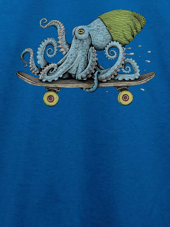skateboard-octopus-t-shirt royal 4