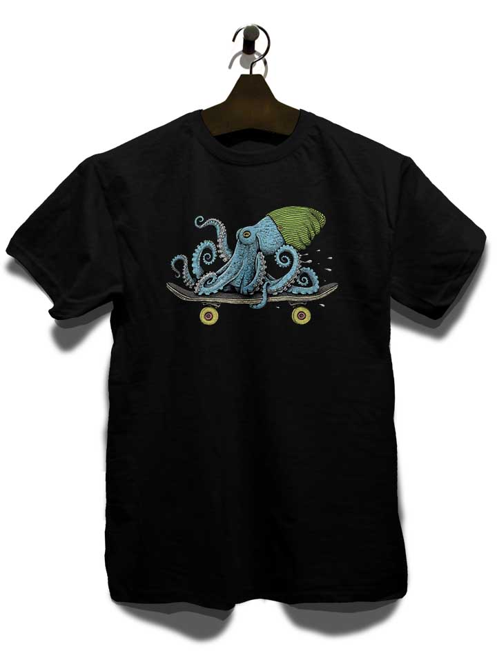 skateboard-octopus-t-shirt schwarz 3