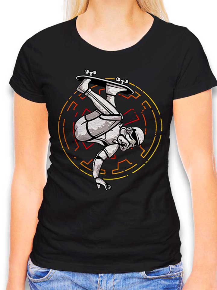skater-trooper-damen-t-shirt schwarz 1