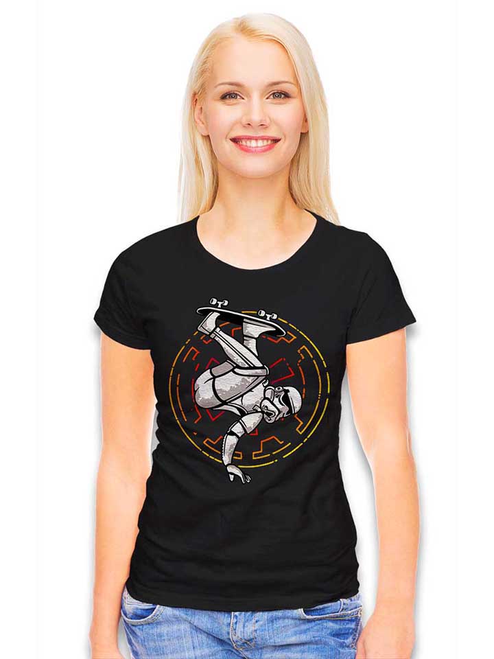 skater-trooper-damen-t-shirt schwarz 2